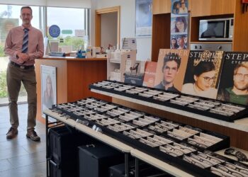 Normanville optometrist Jelle de Bock provides regular outreach eyecare on Kangaroo Island. Images: George & Matilda.