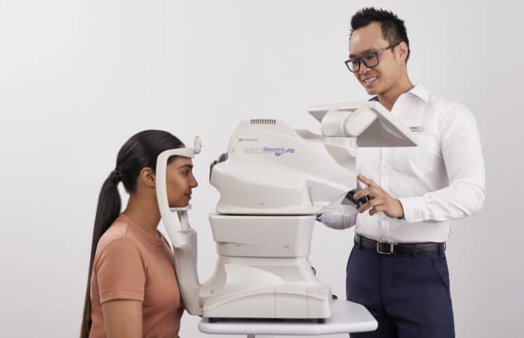 Each week, Specsavers optometrists in Australia refer more than 7,000 patients with detected diabetes to KeepSight. Image: Specsavers.
