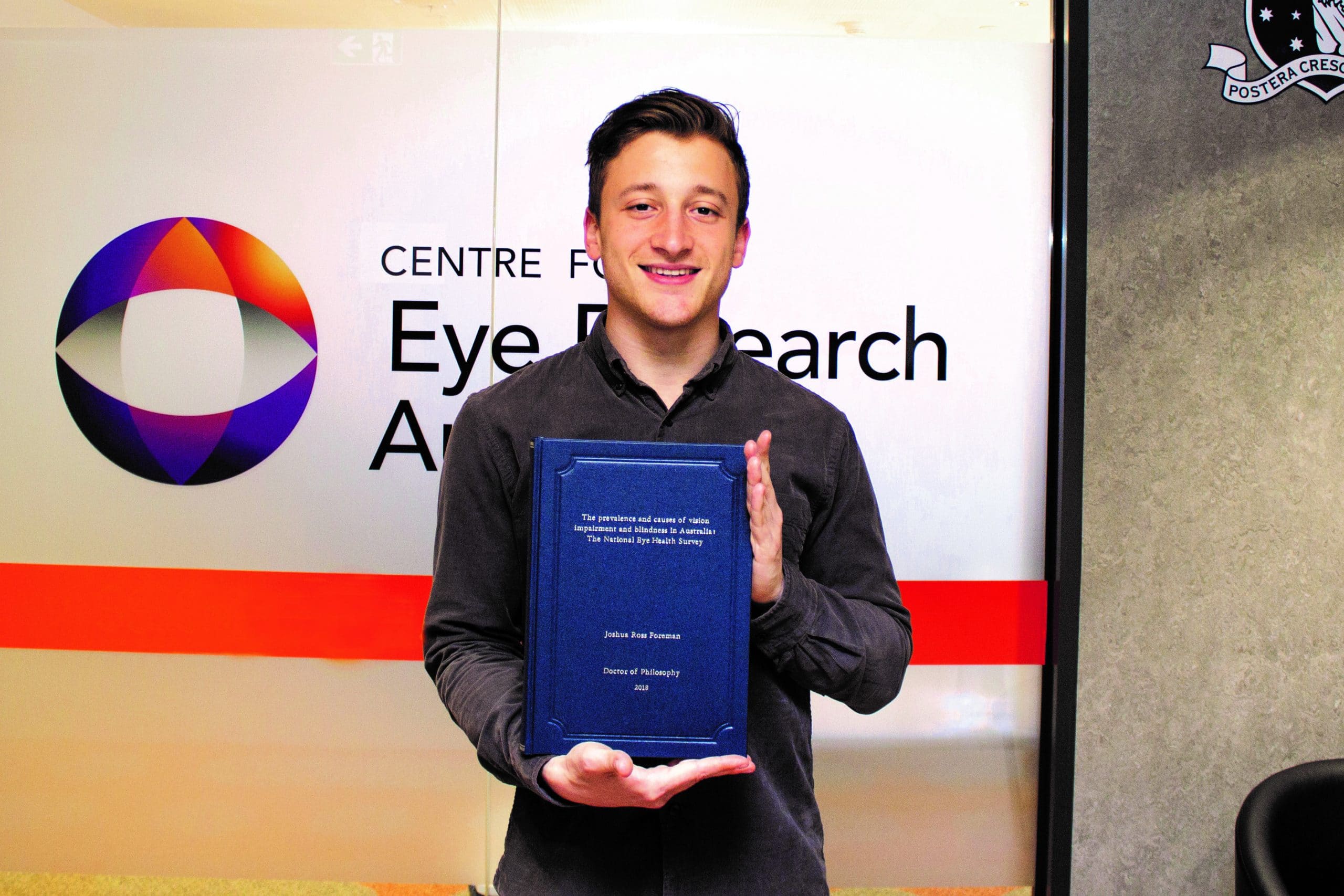 Dr Joshua Foreman's research findings have been used extensively by the eye health sector.