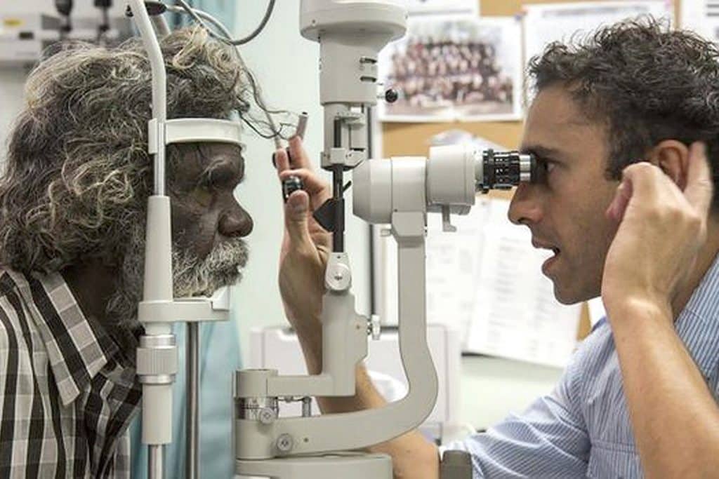 Australia's first and only Indigenous ophthalmologist Dr Kris Rallah-Baker.