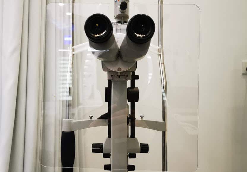 The breath shields are a Zeiss donation and only available to practices with slit lamps in use.