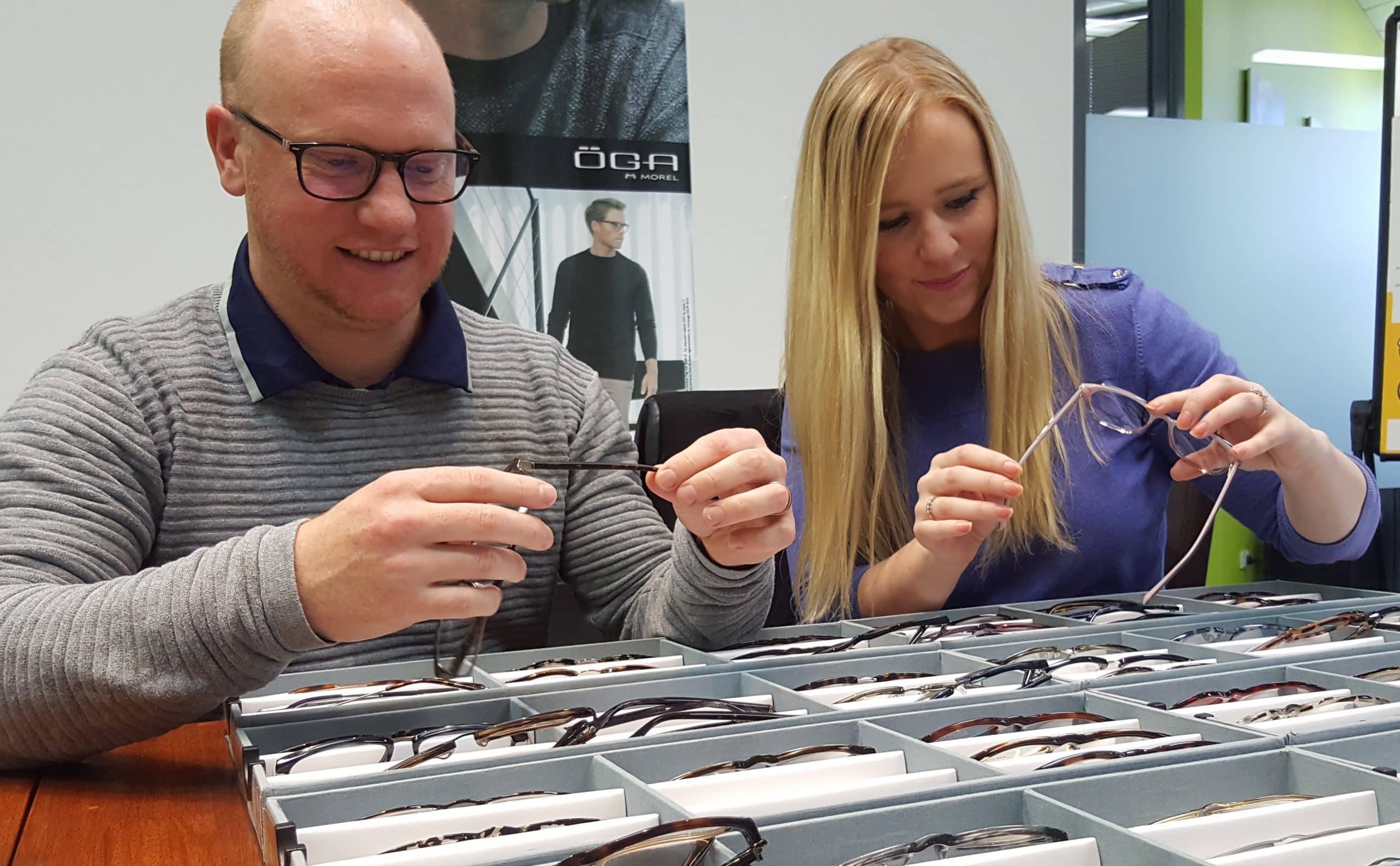 Eyes Right Optical's sibling owners Mark and Lisa Wymond.