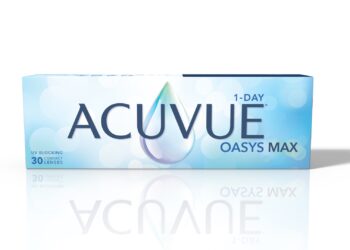 The ACUVUE OASYS MAX 1-Day spherical contact lens and ACUVUE OASYS MAX 1-Day MULTIFOCAL contact lens will be available to wearers in Australia from 1 July 2024. Image: Johnson&Johnson.