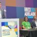 Dr Grant Raymond chairing the RANZCO Plenary alongside (from left) Dr Kristin Bell, Dr Justin Mora and Prof Nitin Verma. Image: Prime Creative Media.
