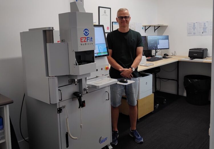 The company acquired an existing glazing lab, Slama Optical operated by David Slama (pictured), who has now also joined Rodenstock. Image: Rodenstock.
