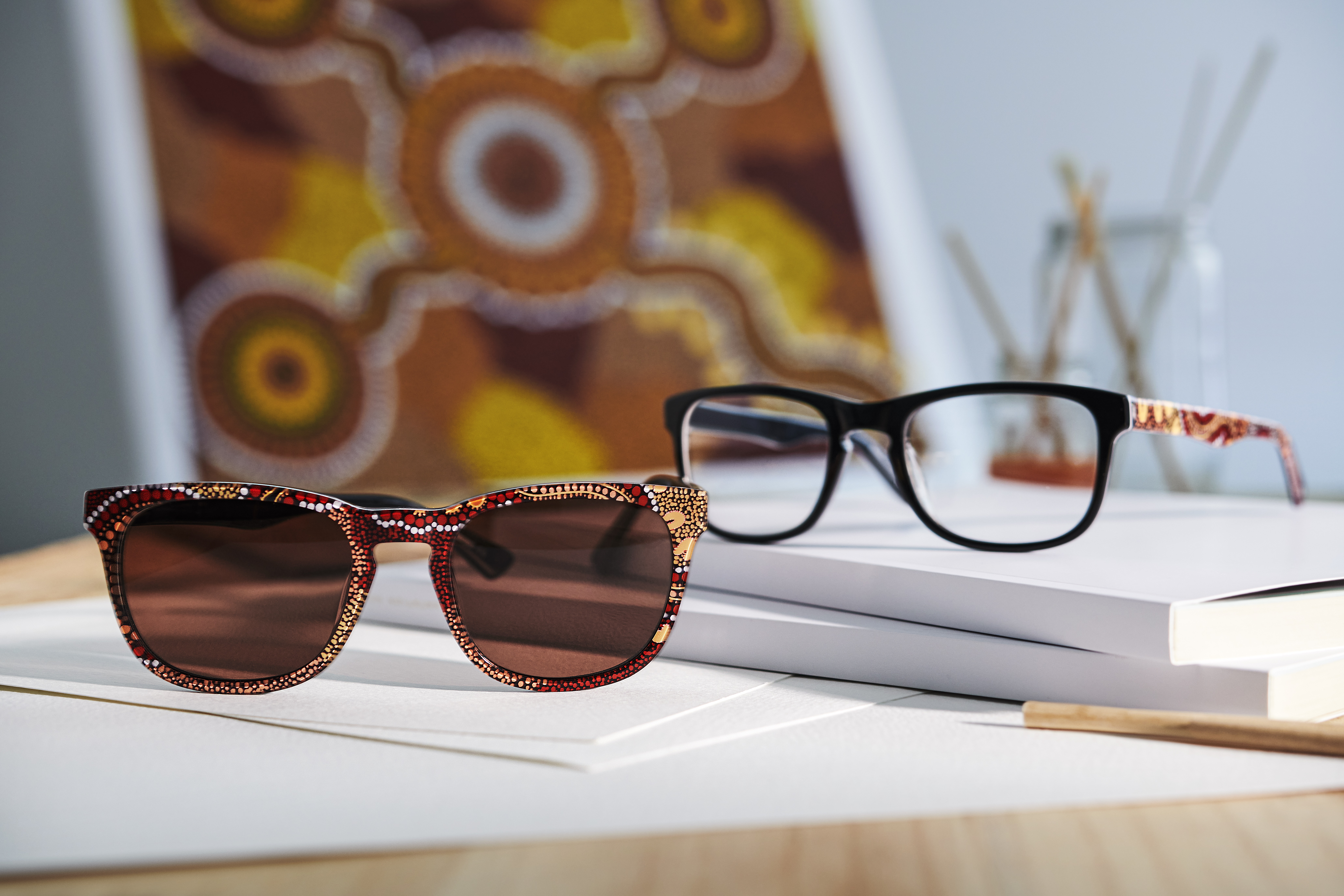 The artwork for the limited-edition frames is called Unity. Credit: Specsavers.