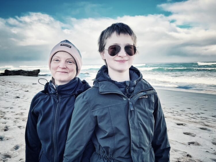 Bailey and his mum, Nina Owczarek. They will need to monitor and manage Bailey's glaucoma for the rest of his life. Image: Tony Owczarek.