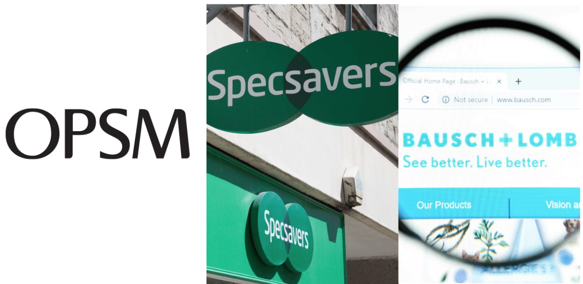 OPSM, Specsavers and Bausch + Lomb have all been recognised in their respective categories.